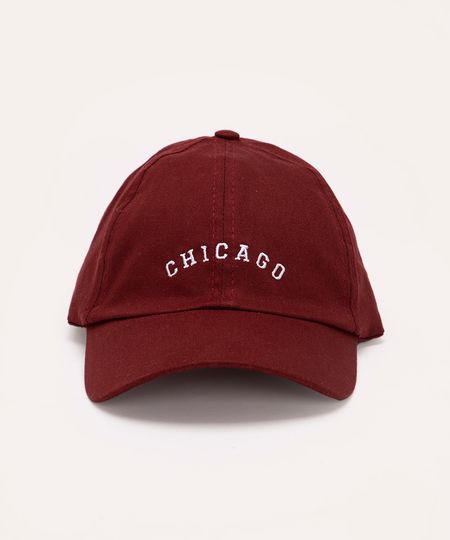 boné aba curva chicago vinho UNICO