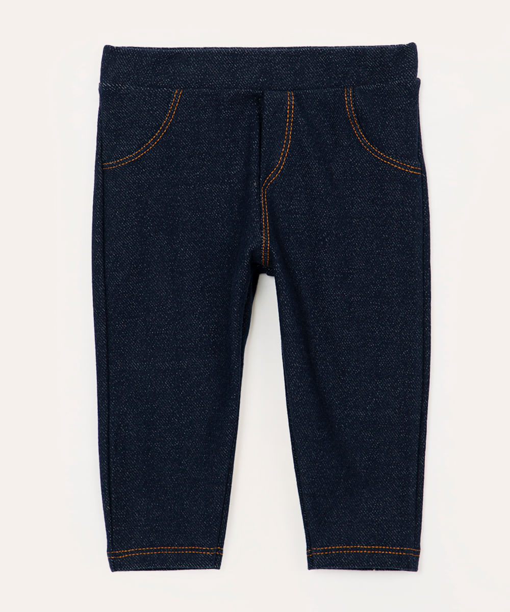 calça jeans infantil azul