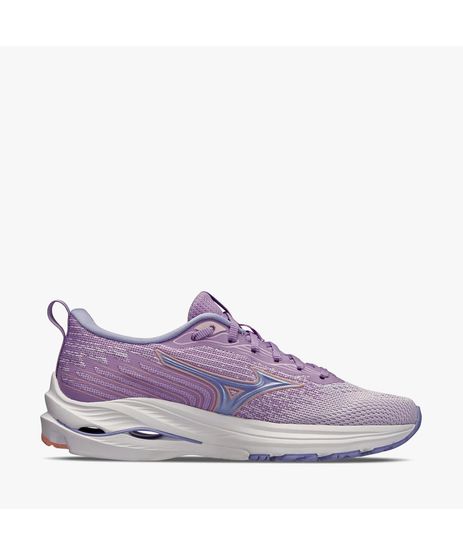 Kit 1 Tênis de Corrida Feminino Under Armour Charged Wing e 1 Pct com 3  pares de Meia cano alto Roxo