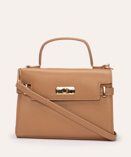bolsa com alça transversal - nude UNICO