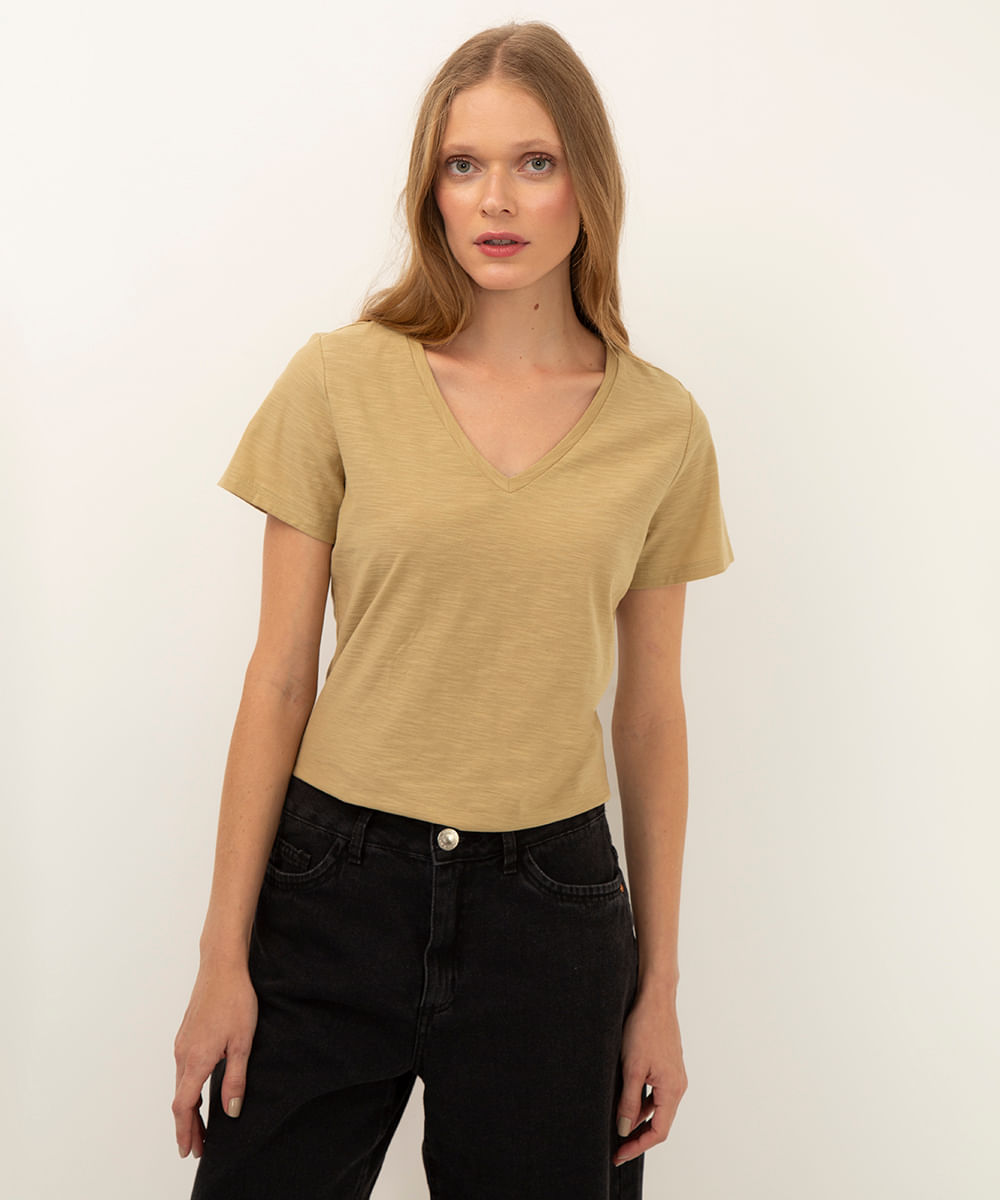 blusa flamê de algodão verde