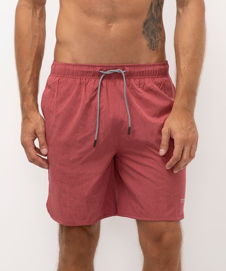 short praia com bolsos vermelho P short praia com bolsos vermelho P