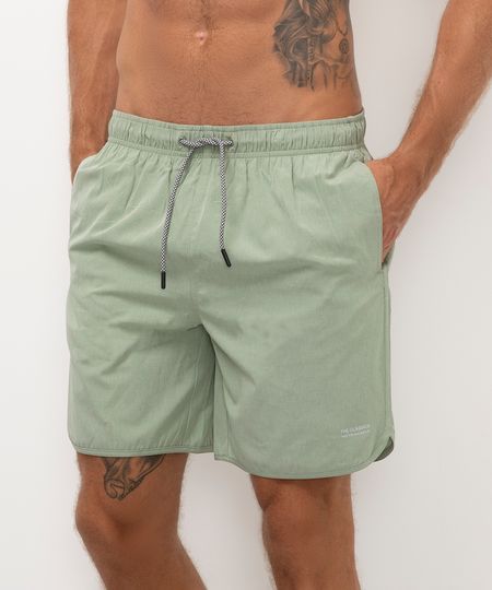 short com cós elástico verde G