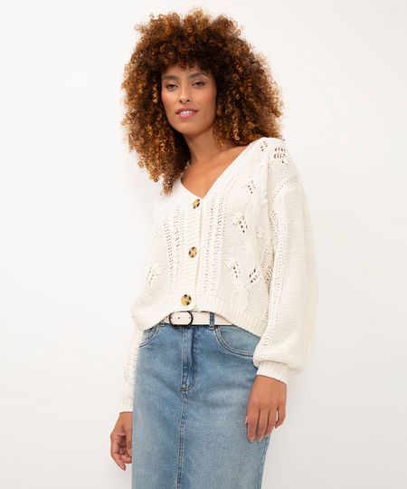 cardigan de tricot off white GG cardigan de tricot off white GG