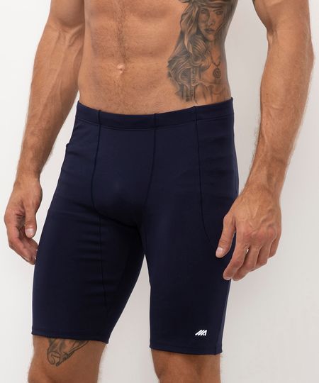 bermuda de compressão esportiva ace azul marinho P