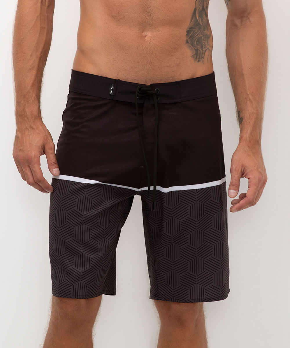 bermuda boardshort listra preto