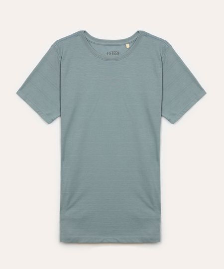 camiseta juvenil manga curta azul claro 10