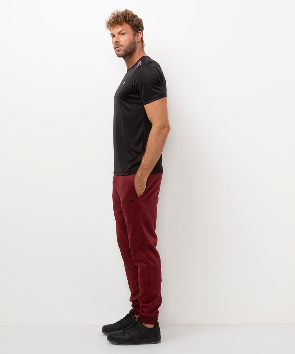 calça jogger esportiva ace vinho