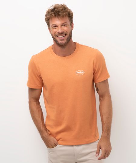 camiseta de algodão surf days laranja G
