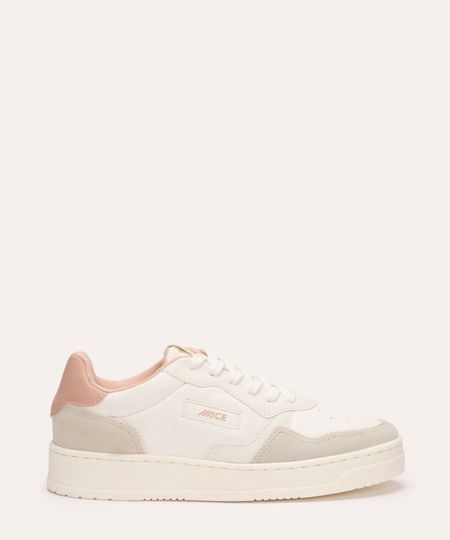 tênis casual com recorte ace off white 36