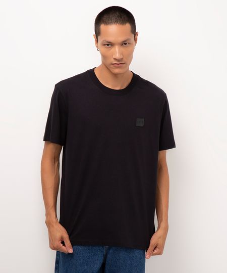 camiseta de algodão manga curta 1976 preto M camiseta de algodão manga curta 1976 preto M