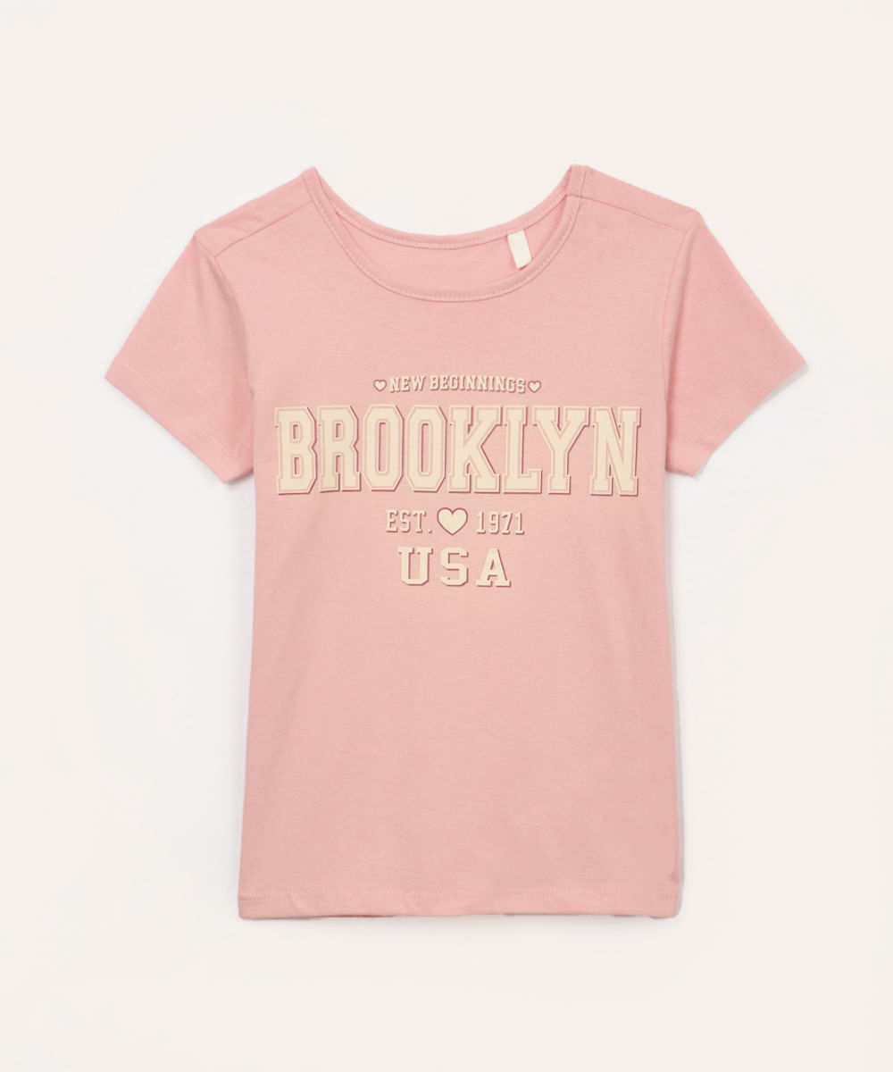 blusa de algodão brooklyn rosa