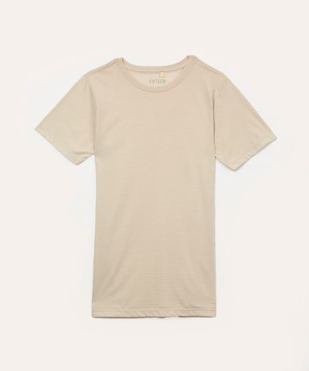 camiseta juvenil manga curta bege 12 camiseta juvenil manga curta bege 12