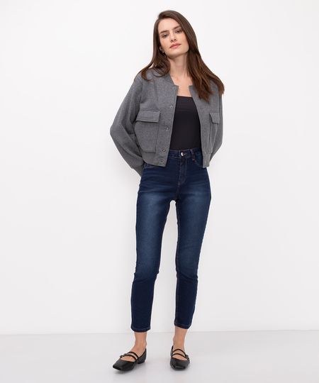 calça jeans cigarrete cintura média azul escuro 36 calça jeans cigarrete cintura média azul escuro 36