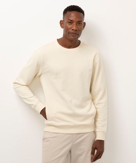 blusa de moletom com bolso off white M blusa de moletom com bolso off white M