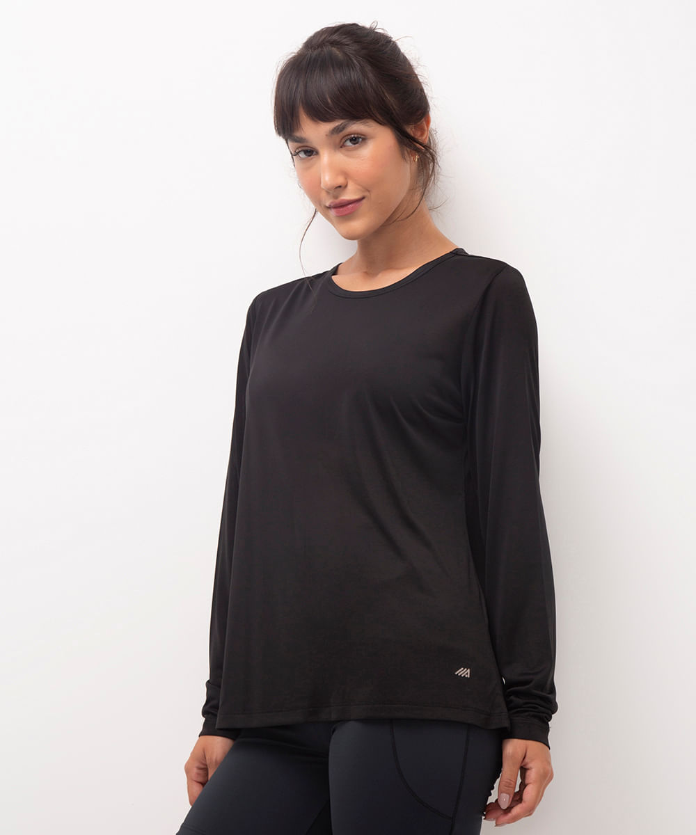 blusa básica esportiva ace preto