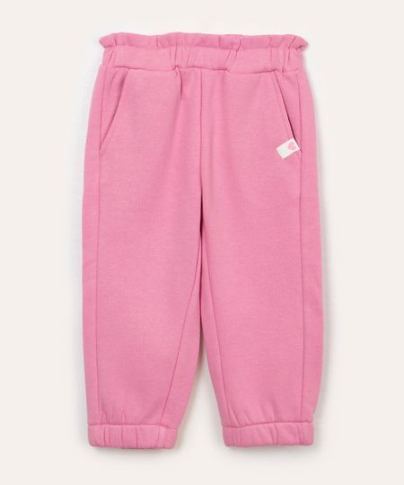 calça infantil clochard de moletom pink 3 calça infantil clochard de moletom pink 3