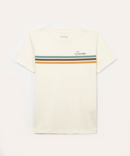 camiseta juvenil manga curta sunrise branco 10