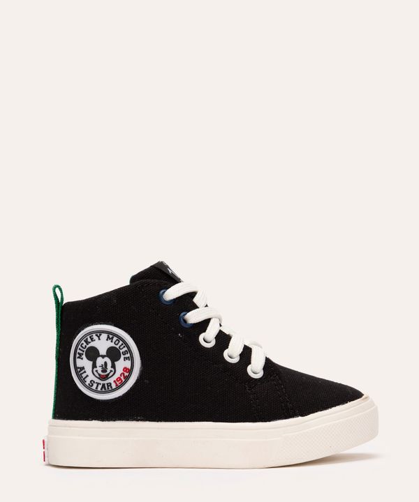 tênis cano alto disney 100 mickey preto 22