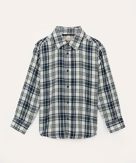 camisa infantil xadrez manga longa branco 4 camisa infantil xadrez manga longa branco 4