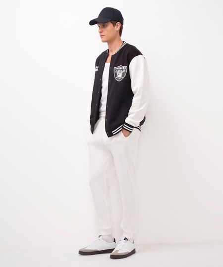 calça de moletom jogger - branco GG