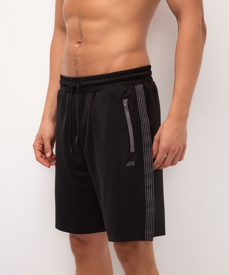bermuda esportiva com bolso ace preto GG