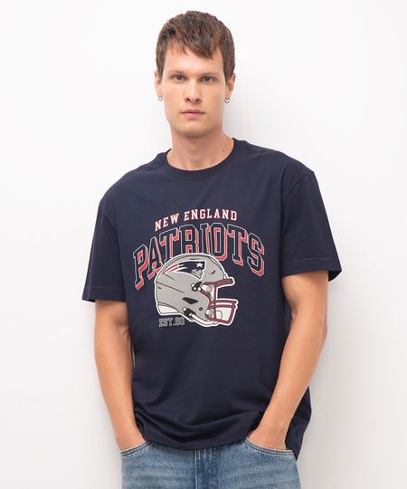 camiseta manga curta england patriots nfl azul P camiseta manga curta england patriots nfl azul P