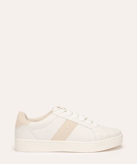 tênis vintage casual ace off white 34