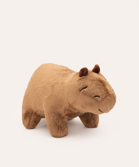 capivara de pelúcia marrom UNICO
