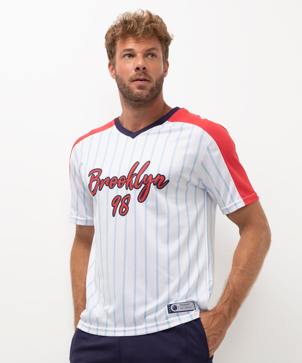 camiseta oversized brooklyn esportivo ace branca