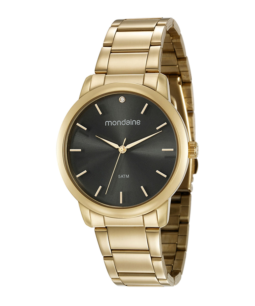 relógio mondaine analógico 53616lpmvde1kr dourado