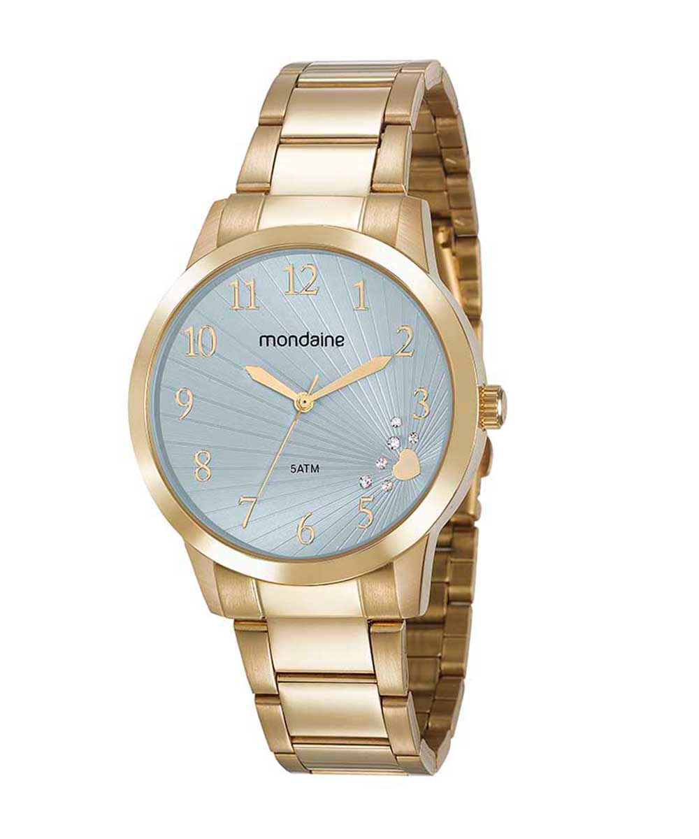 relógio mondaine analógico 53756lpmvde2k3 dourado