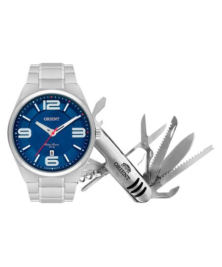 relógio orient analógico com calendário mbss1326ke30d2sx prateado UNICO relógio orient analógico com calendário mbss1326ke30d2sx prateado UNICO