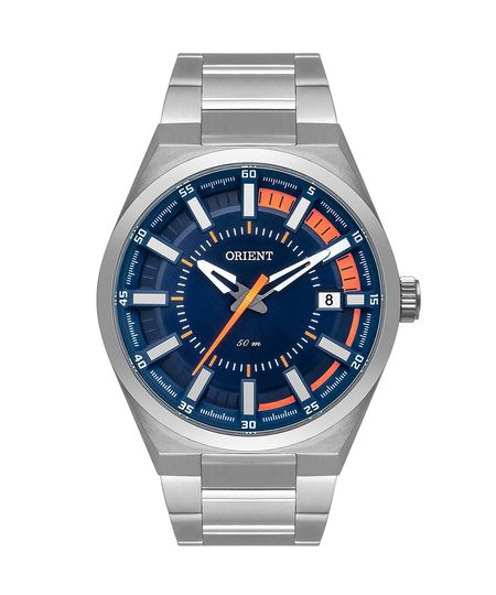 relógio orient analógico com calendário mbss1409 d1sx prateado UNICO relógio orient analógico com calendário mbss1409 d1sx prateado UNICO