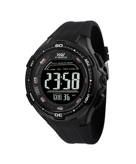 relógio x-watch digital xmppd463wpxpx preto UNICO