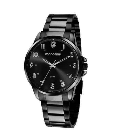relógio mondaine analógico 32436gpmvpe2kr preto UNICO
