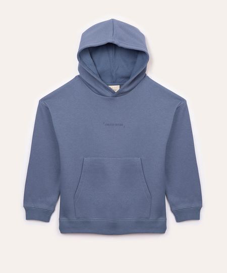 blusa de moleotm infantil com capuz azul 4 blusa de moleotm infantil com capuz azul 4