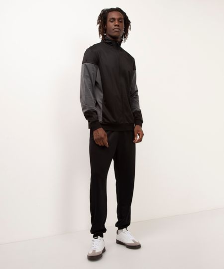 calça jogger com recortes esportiva ace preto M