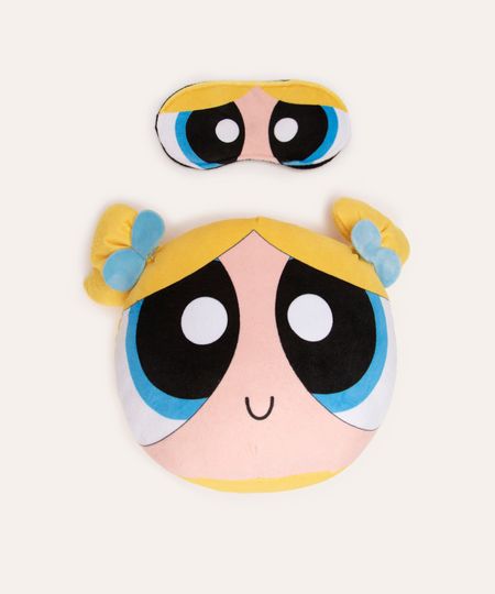 almofada infantil com máscara de dormir lindinha amarelo UNICO almofada infantil com máscara de dormir lindinha amarelo UNICO