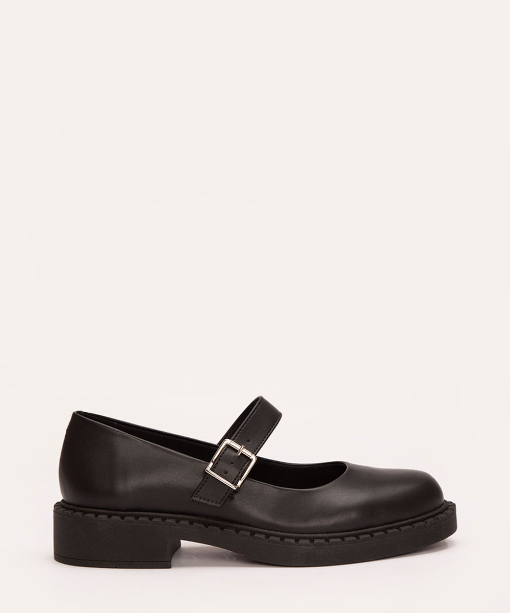 sapatilha mary jane fivela mindset preto