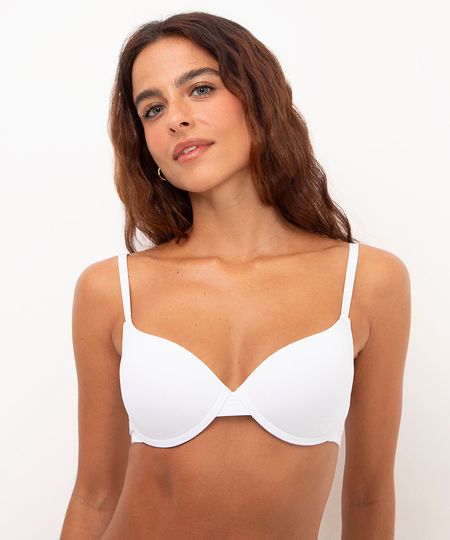 sutiã push up com aro e bojo enchimento branco 40 sutiã push up com aro e bojo enchimento branco 40