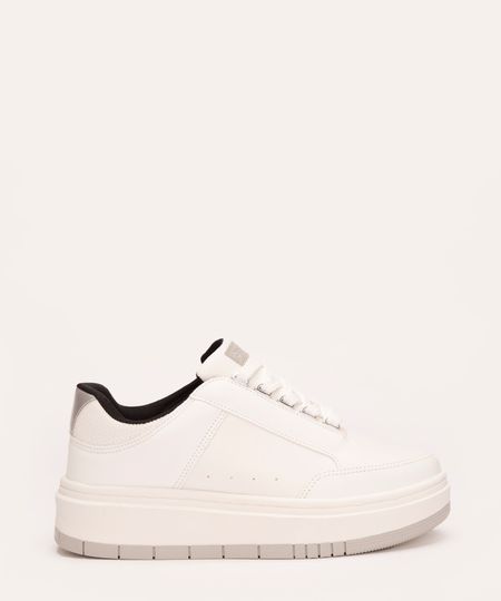 tênis bicolor flatform oneself branco 36
