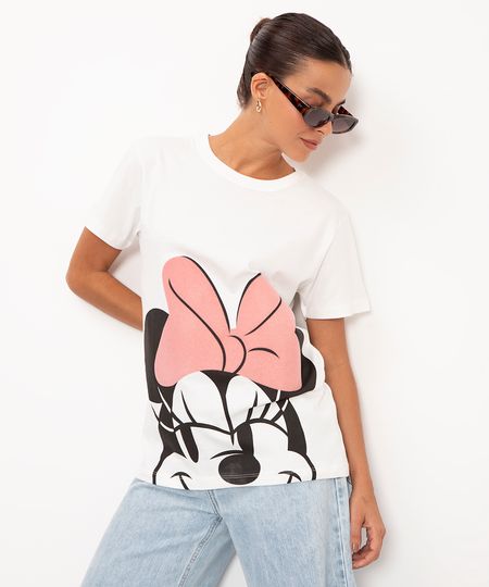 camiseta de algodão minnie off white M