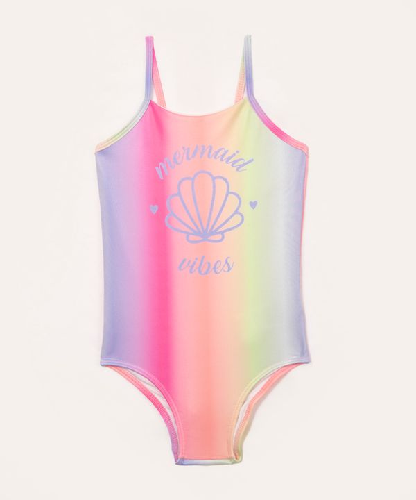maiô infantil mermaid vibes com proteção uv colorido 6