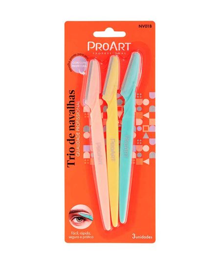 trio de navalhas proart colorido UNICO trio de navalhas proart colorido UNICO