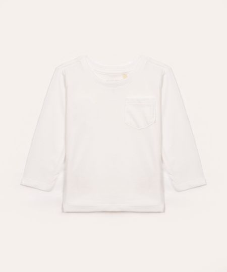 camiseta infantil com bolso manga longa branco 2 camiseta infantil com bolso manga longa branco 2