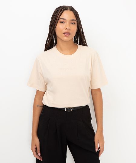 camiseta de algodão new york city bege PP camiseta de algodão new york city bege PP