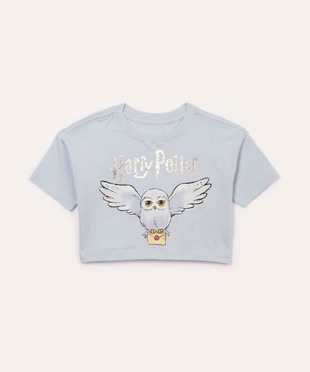 cropped infantil harry potter azul 8