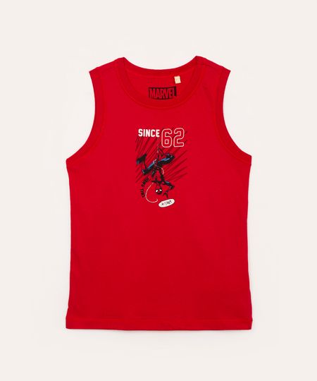 regata infantil homem aranha vermelho 8