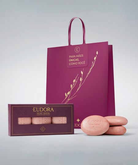 kit sabonete em barra velvet cristal eudora UNICO kit sabonete em barra velvet cristal eudora UNICO
